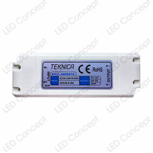 FUENTE PODER PLÁSTICA IP44 36W 12V