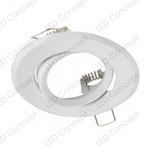 Foco Porta Dicroico GU10 Blanco Abatible