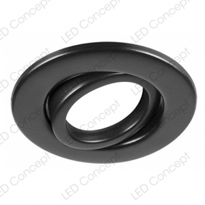 Foco Porta Dicroico GU10 Negro Abatible