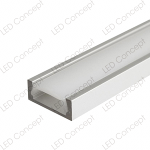 Perfil Aluminio Rectangular Sobrepuesto 15x6x3000 mm